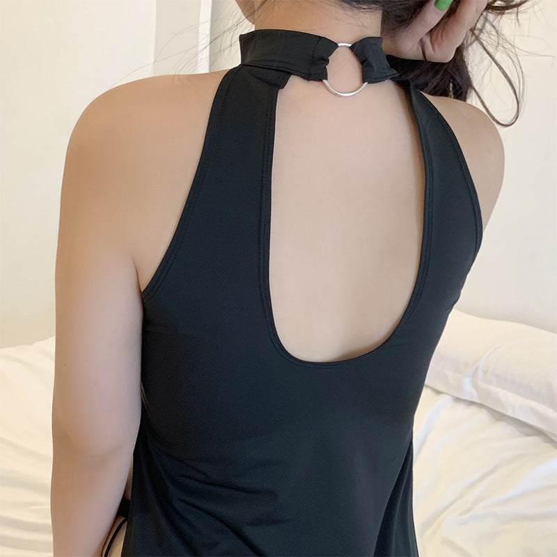 ❤️‍🔥High-thigh slit fitted sexy nightgown❤️‍🔥
