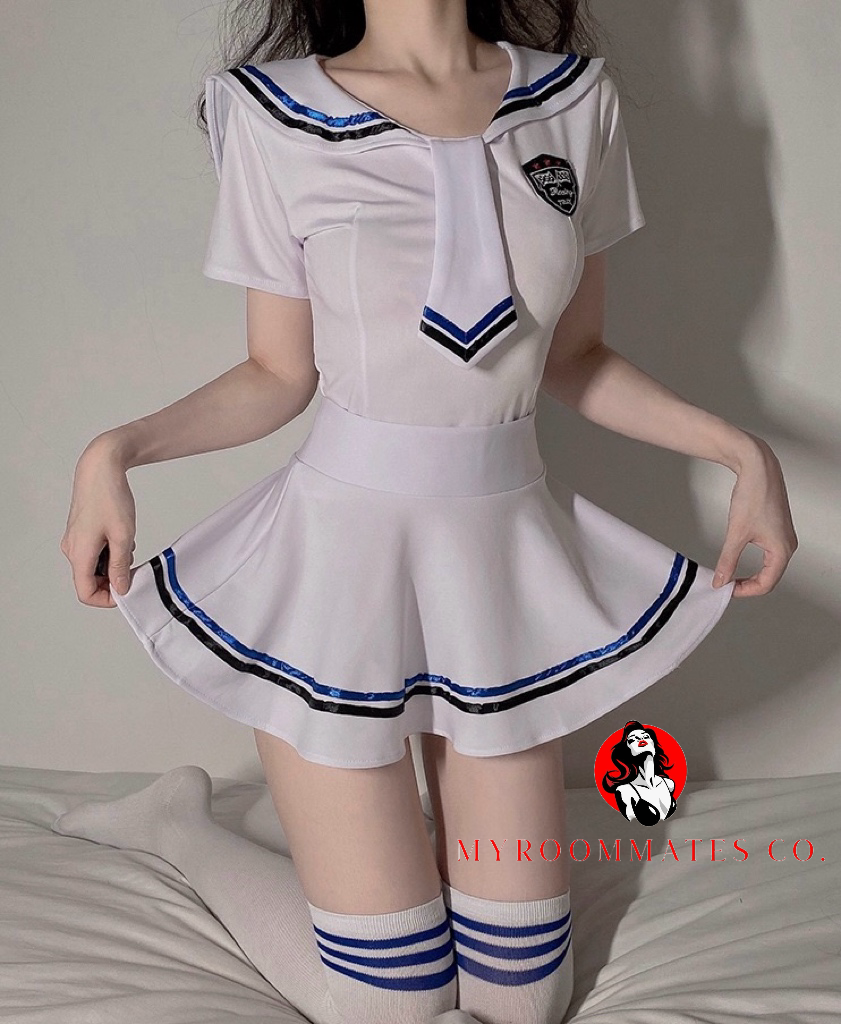 ⚓ Sexy Sailor Role-Play Outfit with Stockings ⚓